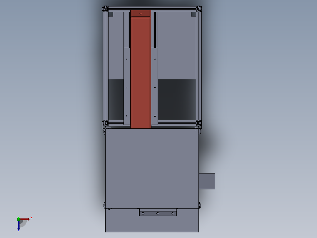 转盘式激光打标机sw11俯视图
