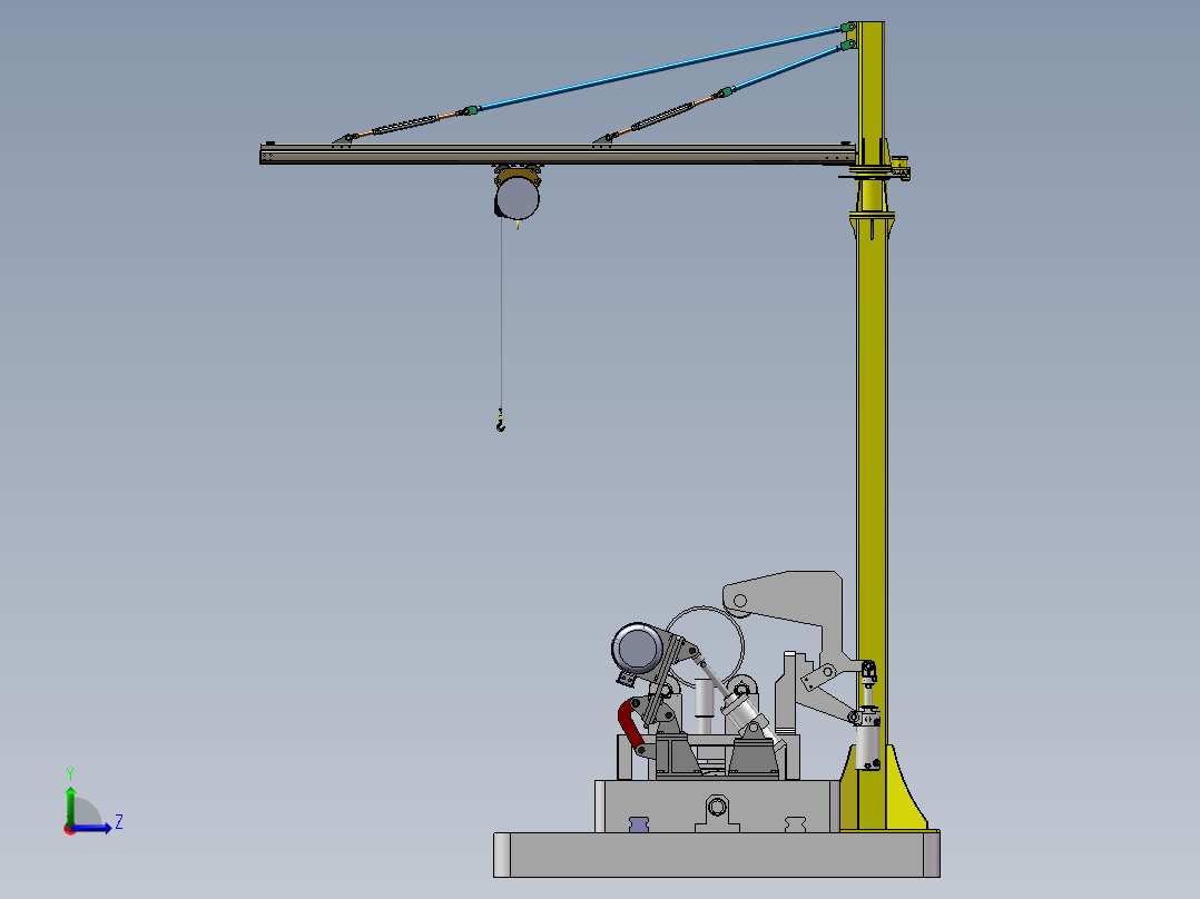 钢管用倒棱机sw18左视图