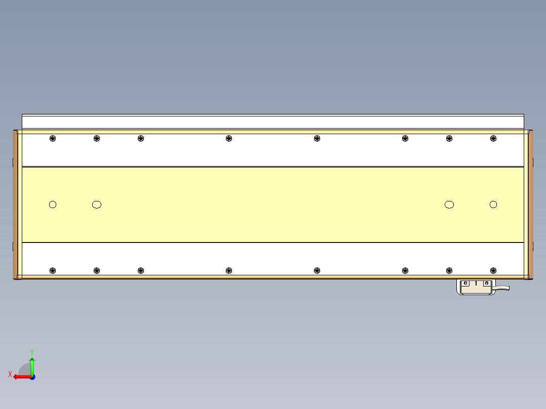 威洛博LC系列3d模型模组LC17E1Y-S400后视图
