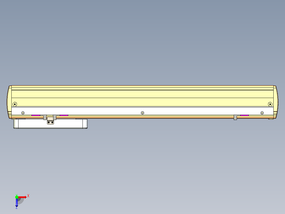 威洛博LC系列3d模型模组LC17E1Y-S400俯视图
