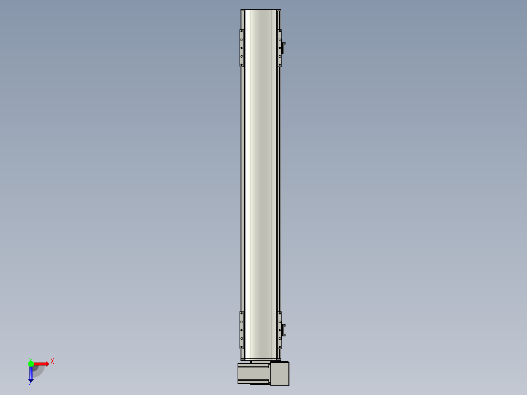 直线模组WG-LHB12-S800-RU设计图纸俯视图
