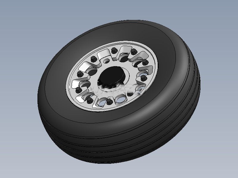 F16战斗机起落架轮子