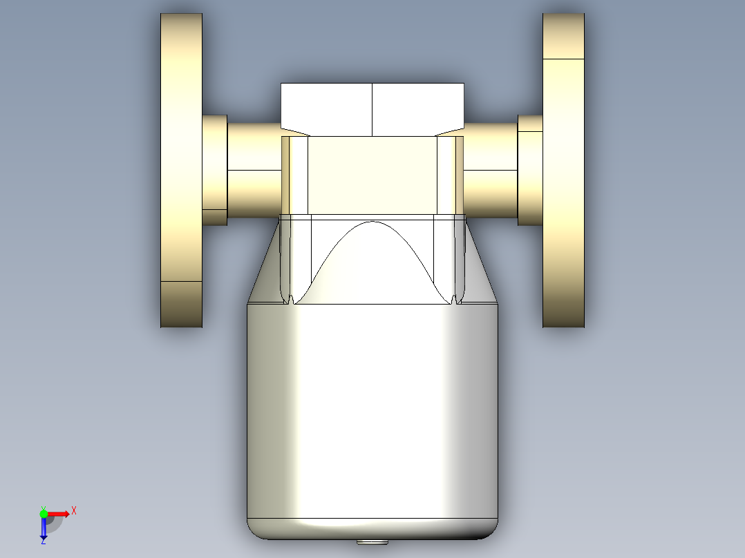 8DKPOMCP NO 气动隔膜阀常开固定法兰钻孔PN10 16。面对面根据EN 558-1 PP-H俯视图