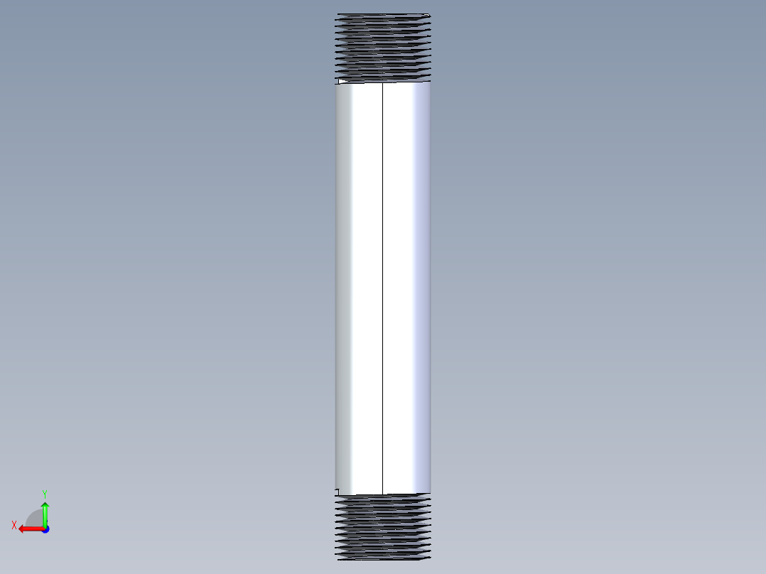 CPVC管件33-Sch80_Nipple_MPTxMPT_9861-109_0.75in x 6in后视图