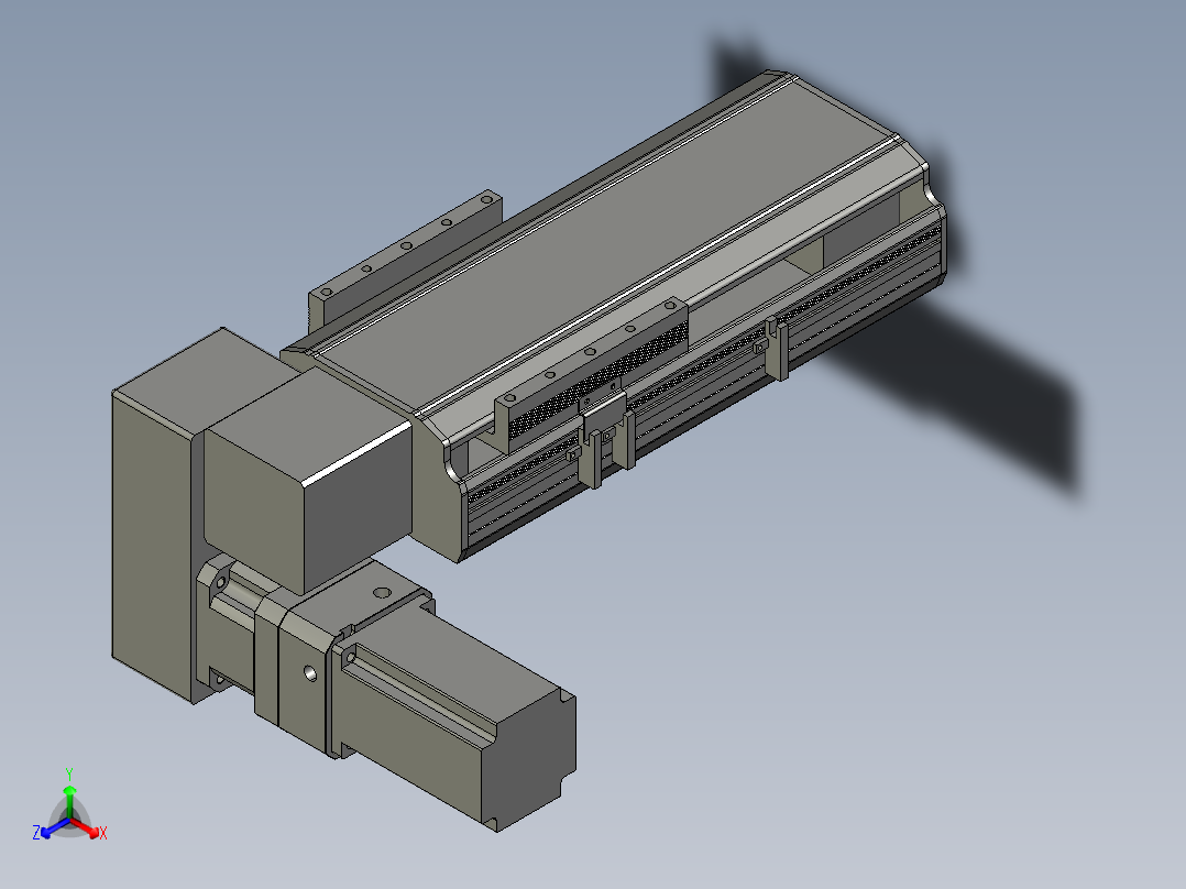 直线模组LHB17-L40-S100-LD设计图纸