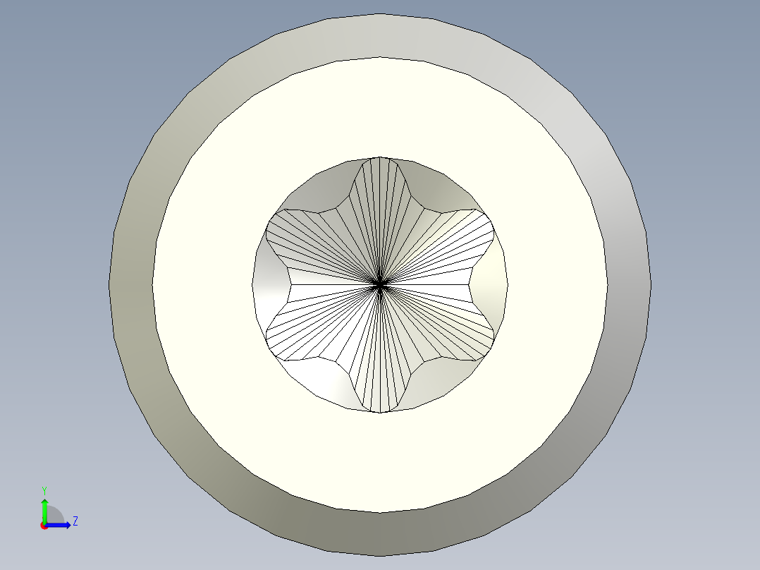 螺钉-Hexalobular_socket_screw-M4-40-25-2-7-3.3-C0.56.stp左视图