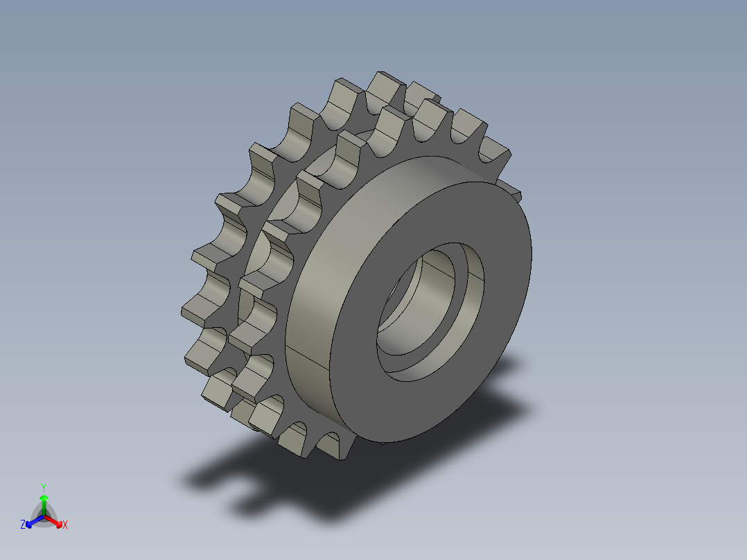 鏈輪惰輪NIS-D-3D多系列多零件图纸模型
