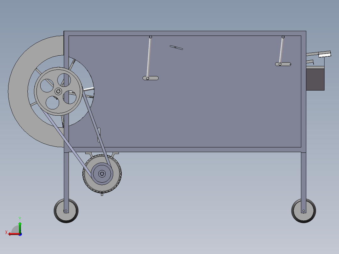 小茴香清选机的设计含三维SW模型=1082590=250ku后视图