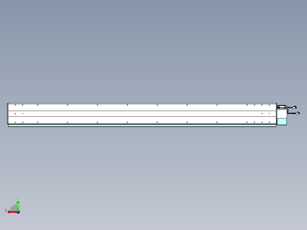 威洛博VBC同步带传动一无尘环境VBC14-L45-S1500-BLU-ZP40-C3后视图