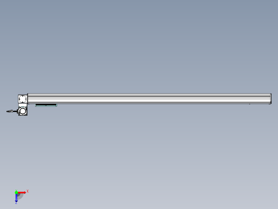 威洛博VBC同步带传动一无尘环境VBC14-L45-S1500-BLU-ZP40-C3俯视图