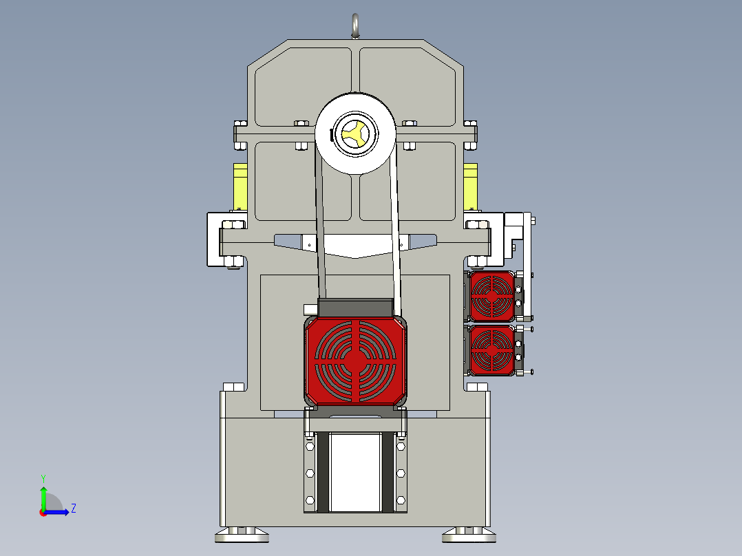 B2_圆杆焊接对心变位机左视图