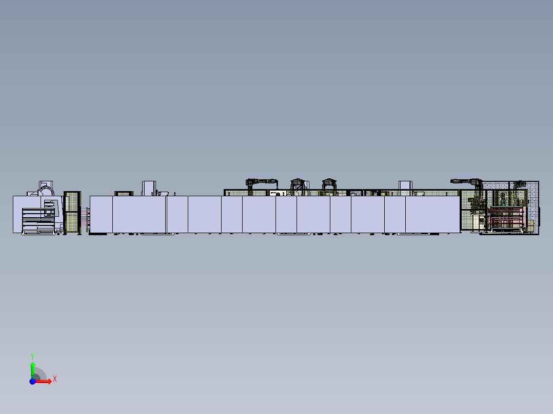 840端板自动化线sw20前视图