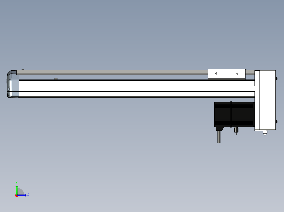 Toyo东佑达直线模组-ETH12-400-BM-200W左视图