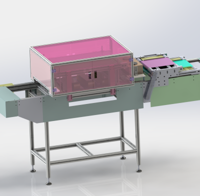 吹风除尘毛刷线、非标自动流水线 3D模型（SolidWorks设计