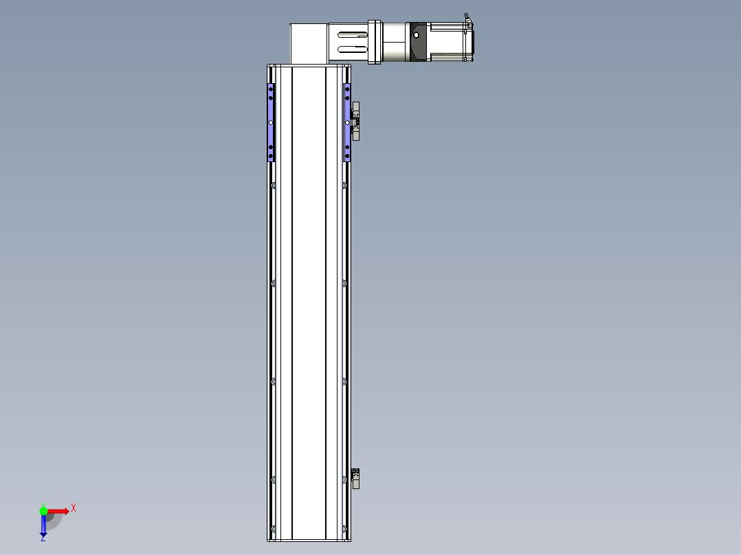 同步带滑台-半封闭B17-L100-S700-R-P75-D3-N3俯视图