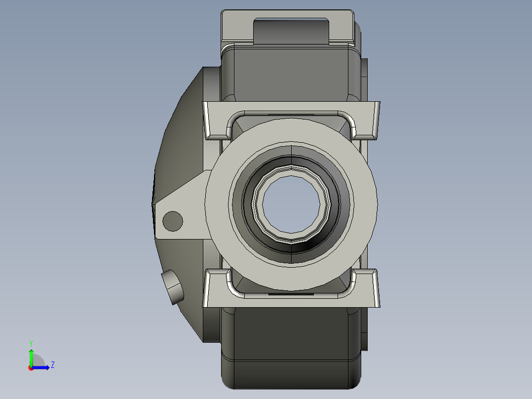 某型号重型卡车驱动桥桥壳216870==200左视图