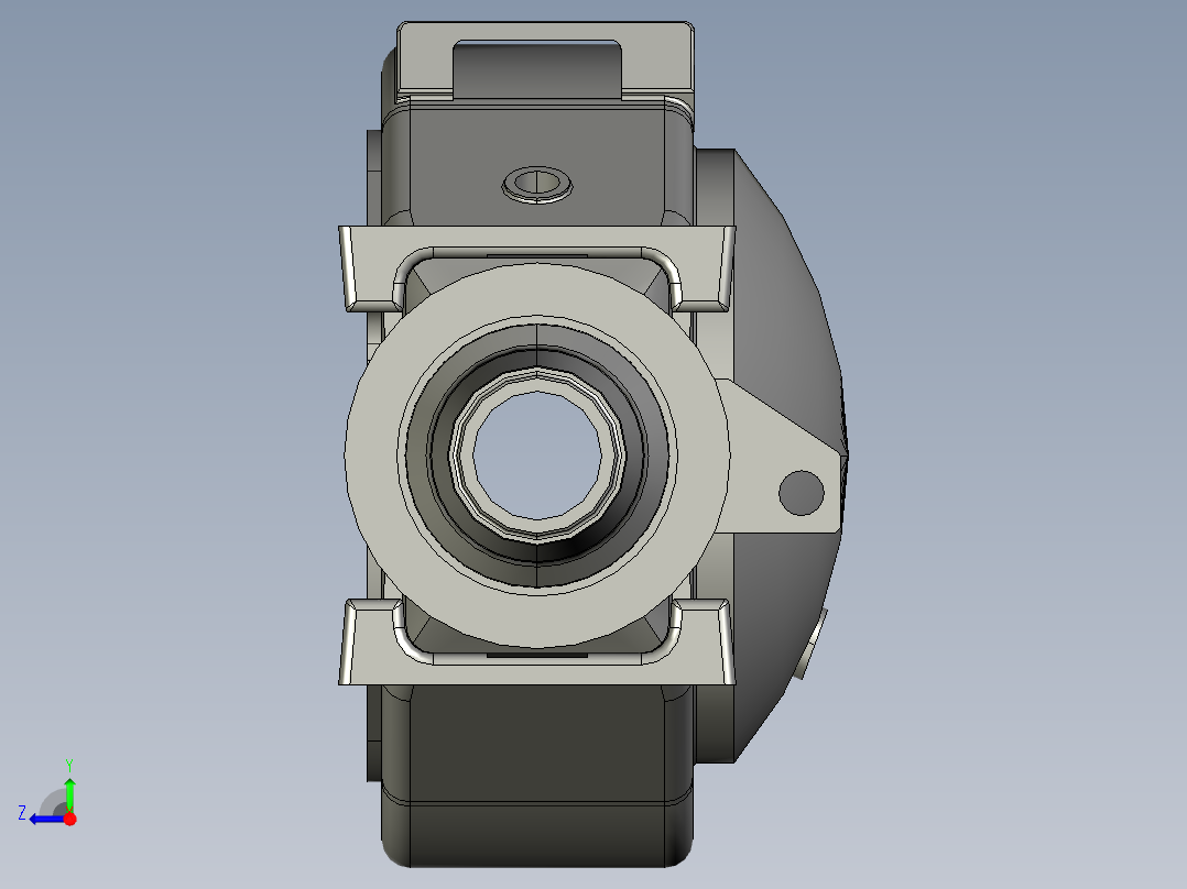 某型号重型卡车驱动桥桥壳216870==200右视图