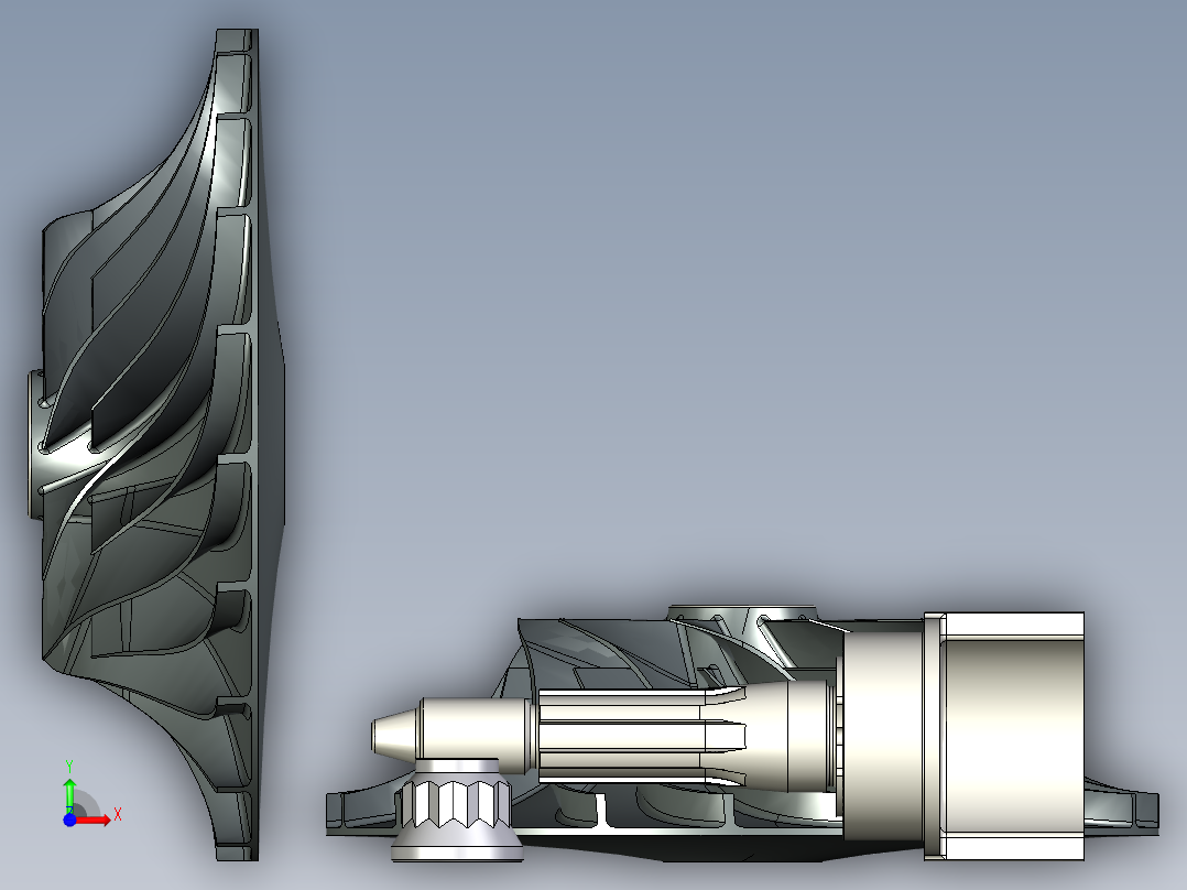 叶轮 (23)前视图