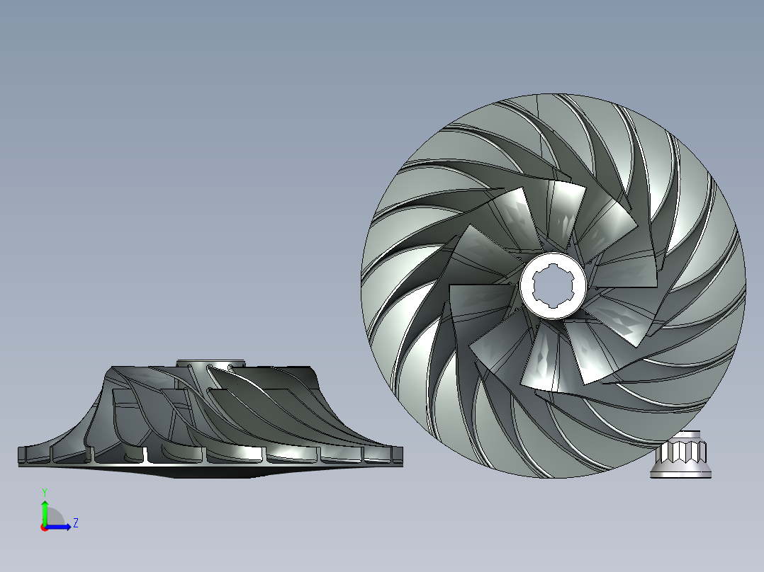 叶轮 (23)左视图