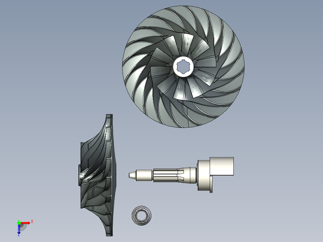 叶轮 (23)俯视图