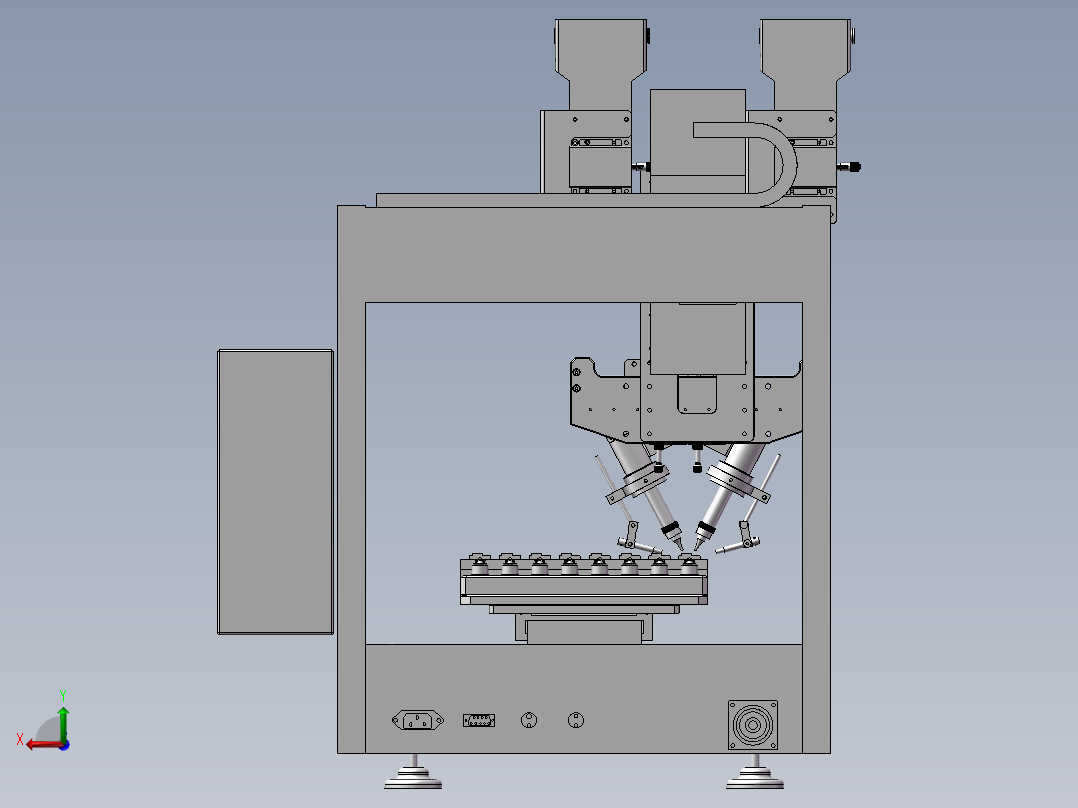 双头三轴自动焊锡机后视图
