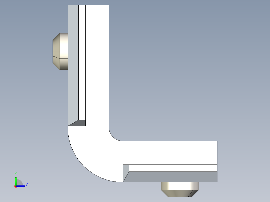 型材-BR 10-10 INNER BRACKET KJN535571左视图