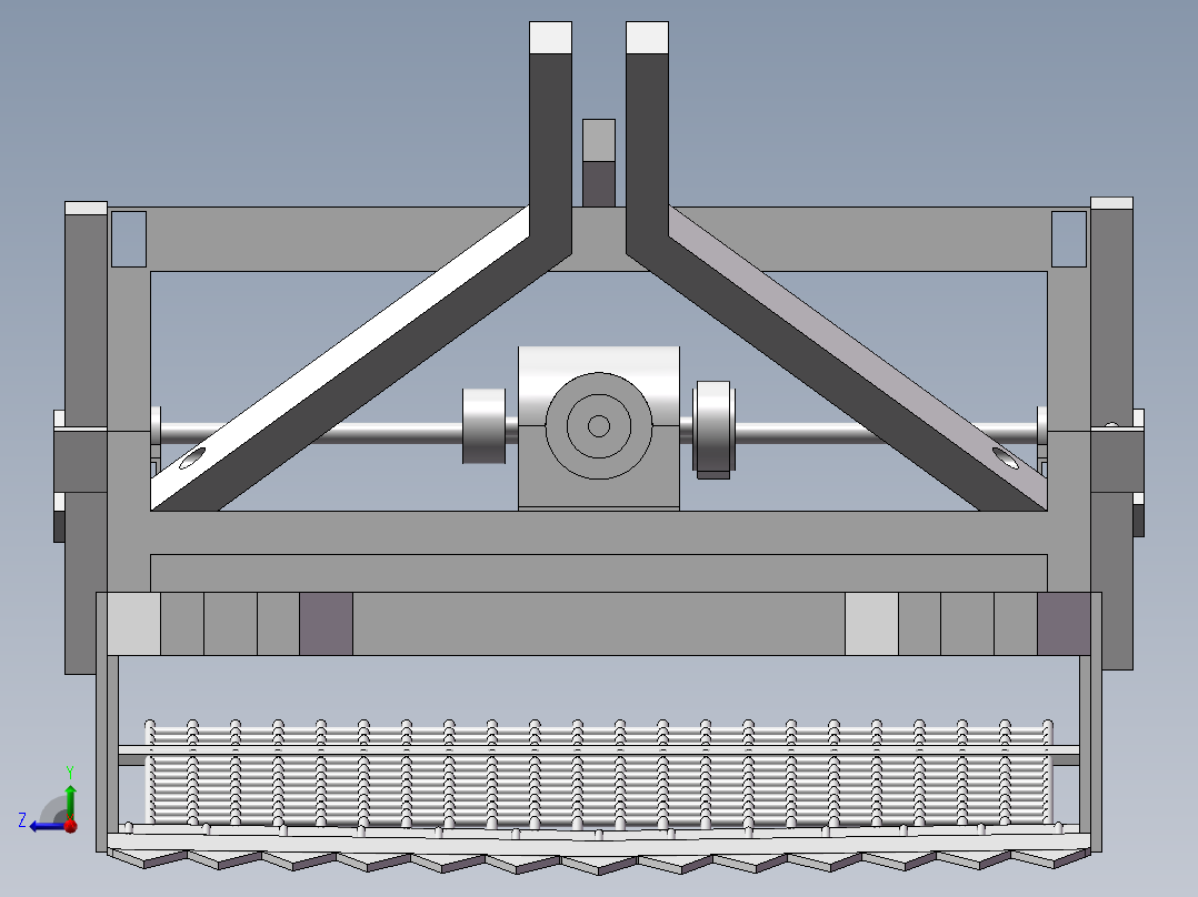 麦冬收割机（精）【含图和文档】右视图