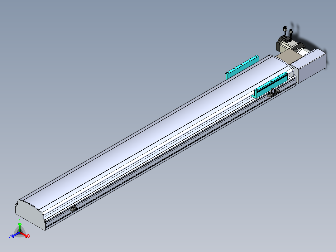 同步带滑台-半封闭B22H-L100-C-S1450-R-P75-D3-N5