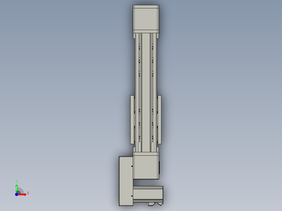 欧规系列-GB8-L96-S200-BL-P40-MS3前视图