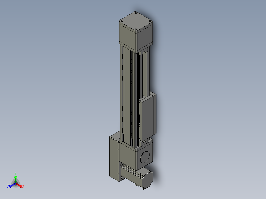 欧规系列-GB8-L96-S200-BL-P40-MS3正等轴测图