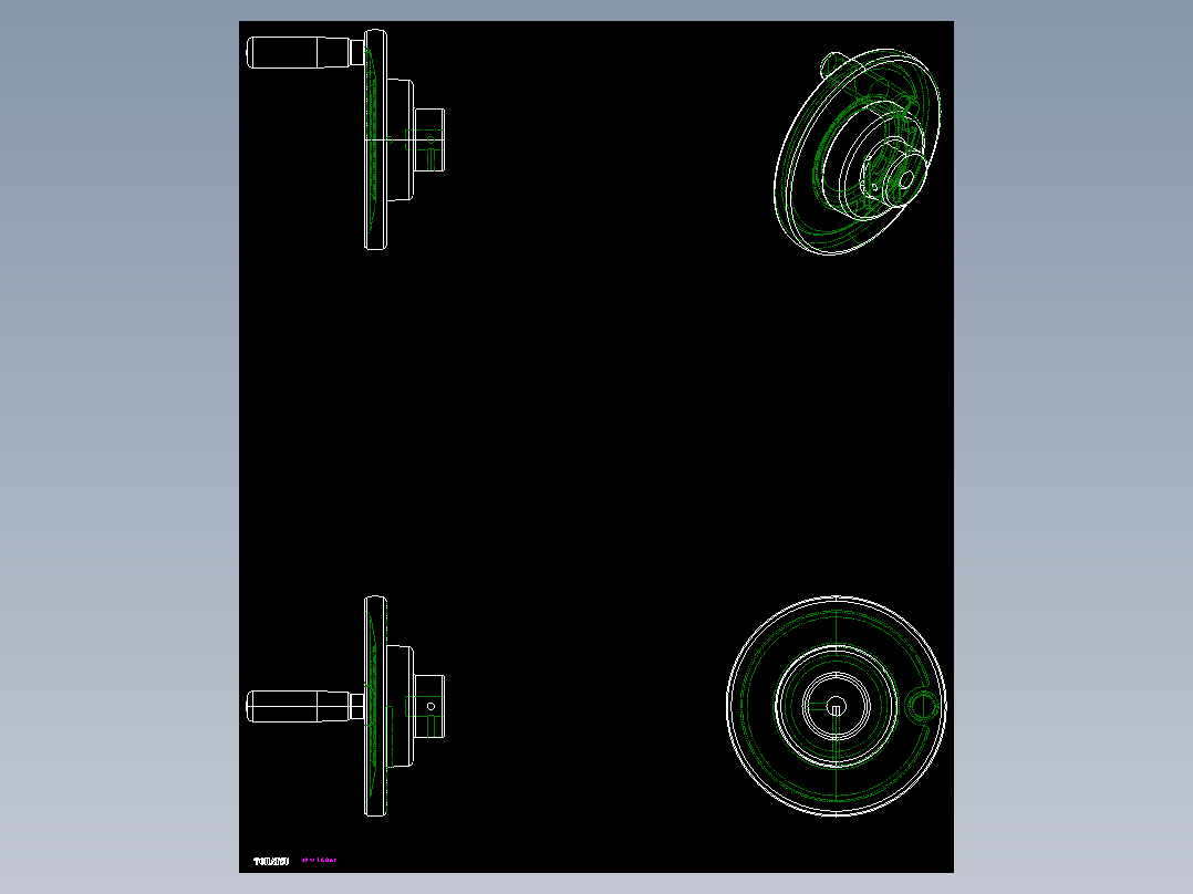 手輪(安裝重力指示器用)(A)DHW-2D多系列多零件图纸模型