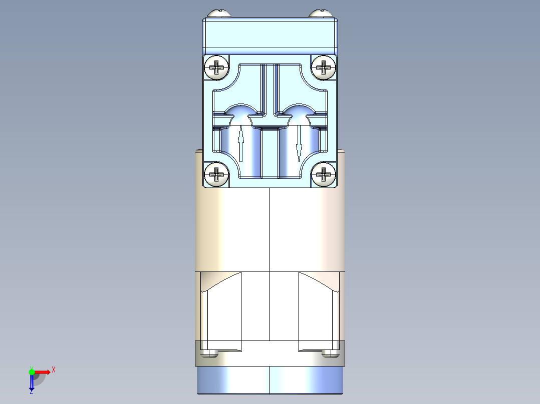 LTC-IIS 微型膜片泵（液体），最高达 1.5 LPM 自由流量 (2)系列图纸俯视图