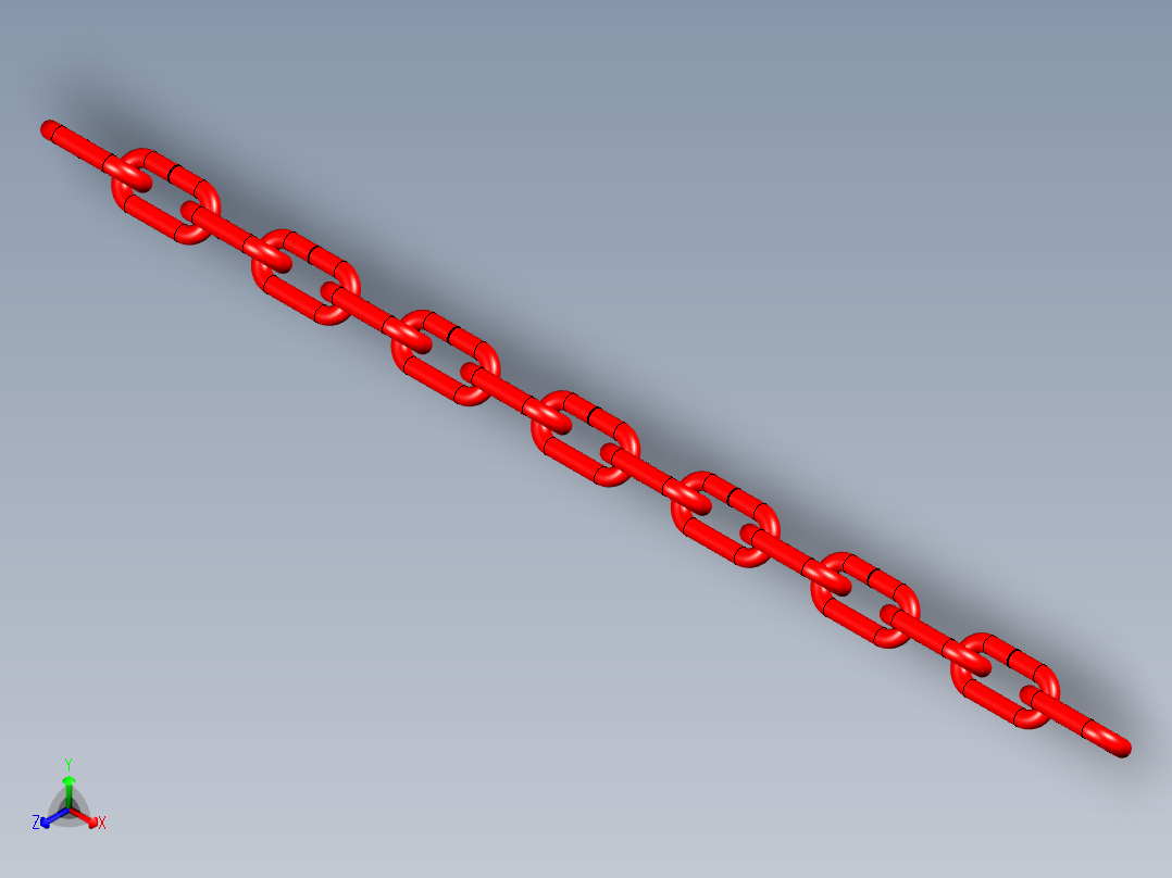 链条铁链正等轴测图