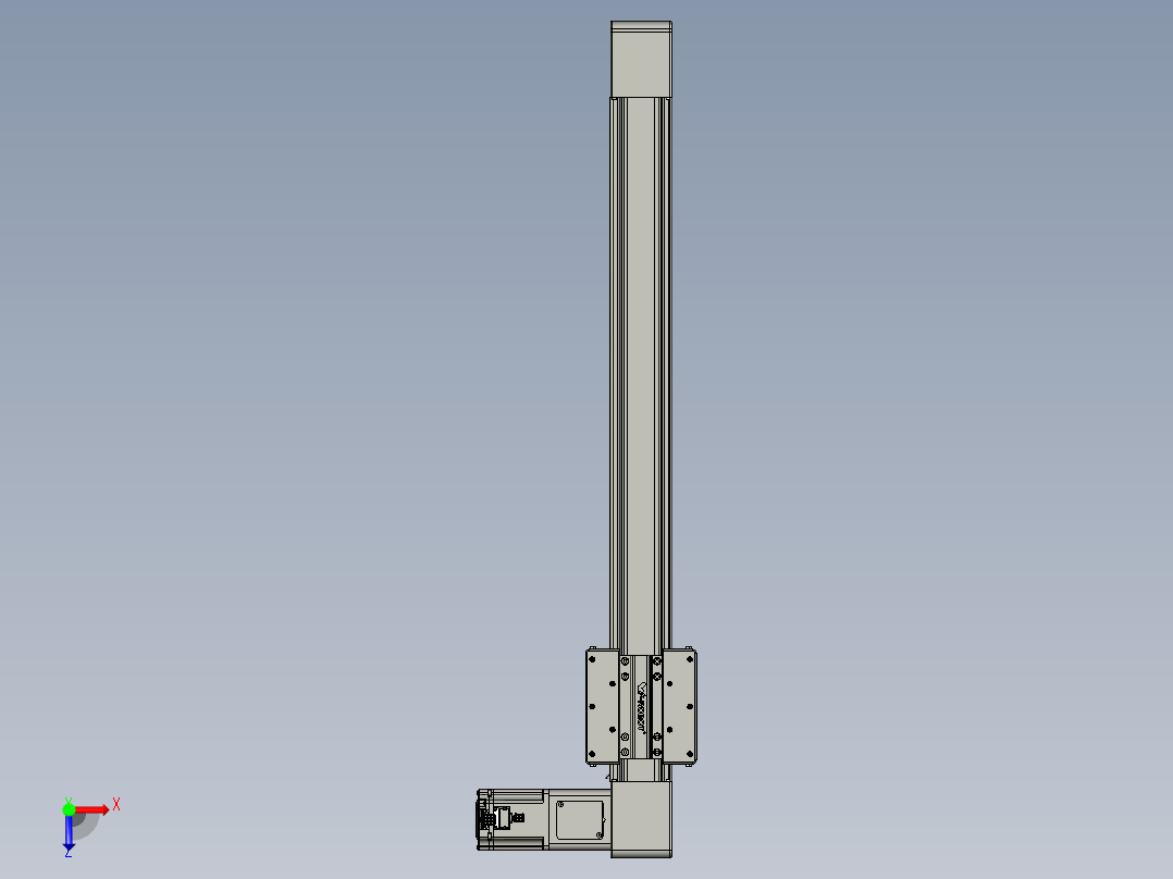 威洛博直线电机模组EB8-L200-S700-R-P75-MS3俯视图