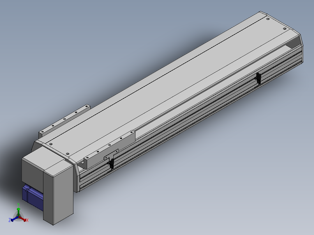 精密模组MT220-L150-700-RD-M75-C4正等轴测图