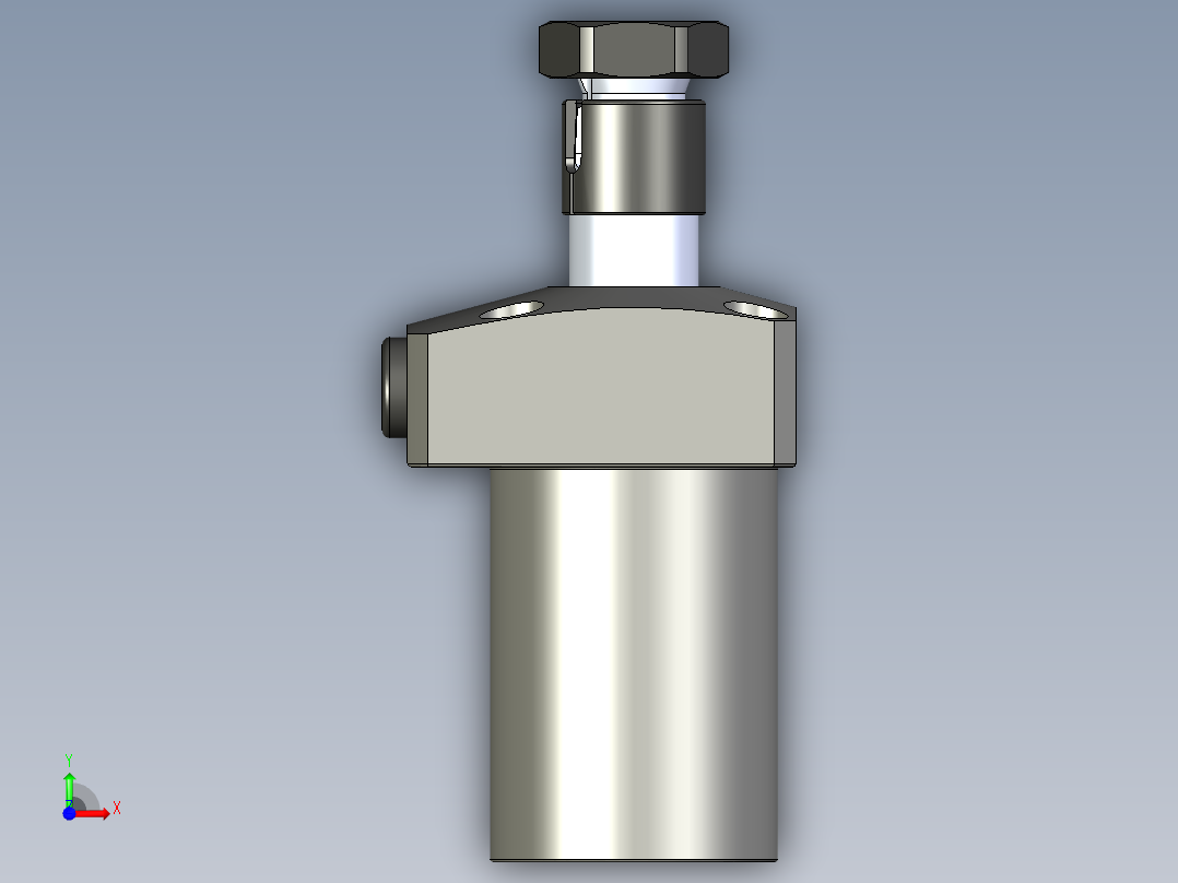 KOSMEKLHS0400-CR-Y30多系列多零件图纸模型前视图