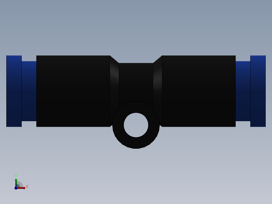 Ø4 - UNIÃO RETA (C00200400)前视图