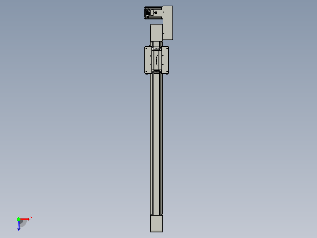威洛博直线电机模组EB6-L70-S650-BR-P40-MS3俯视图