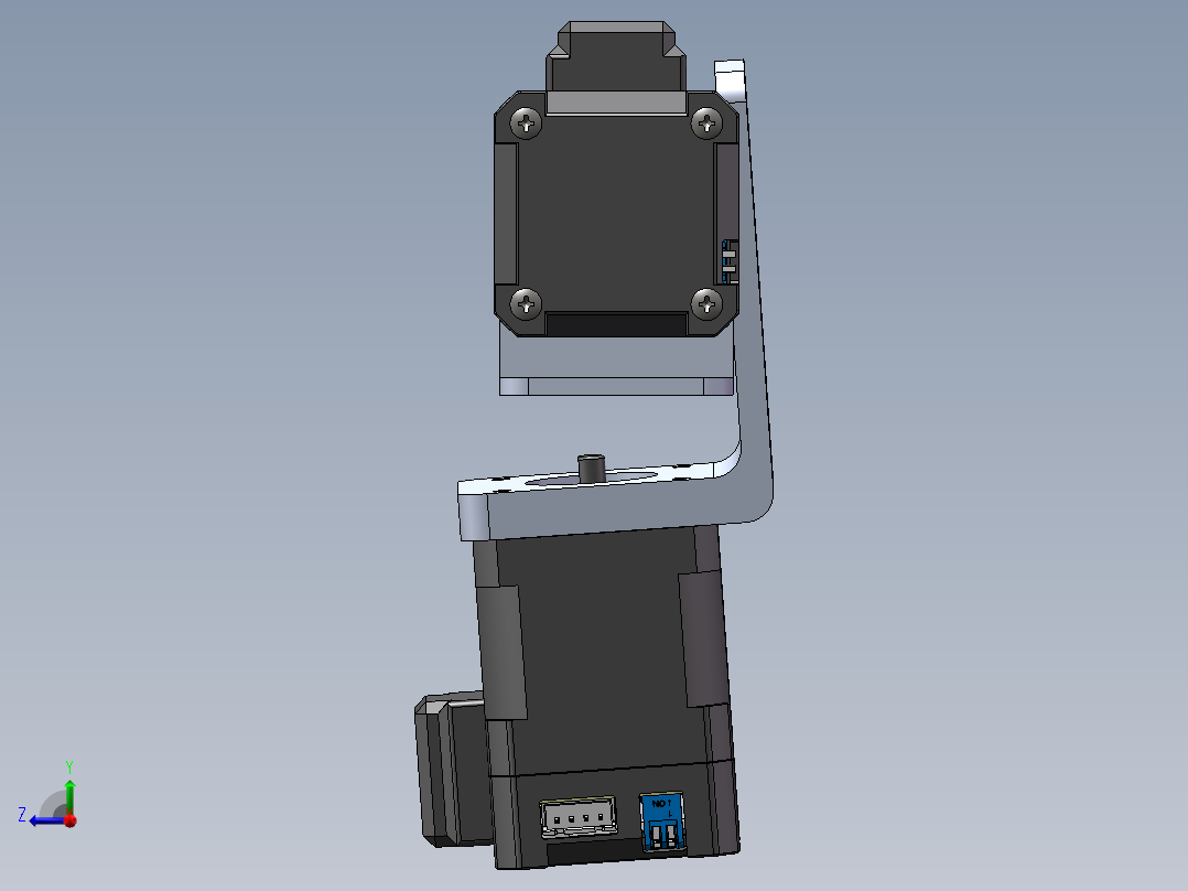发送的零件右视图