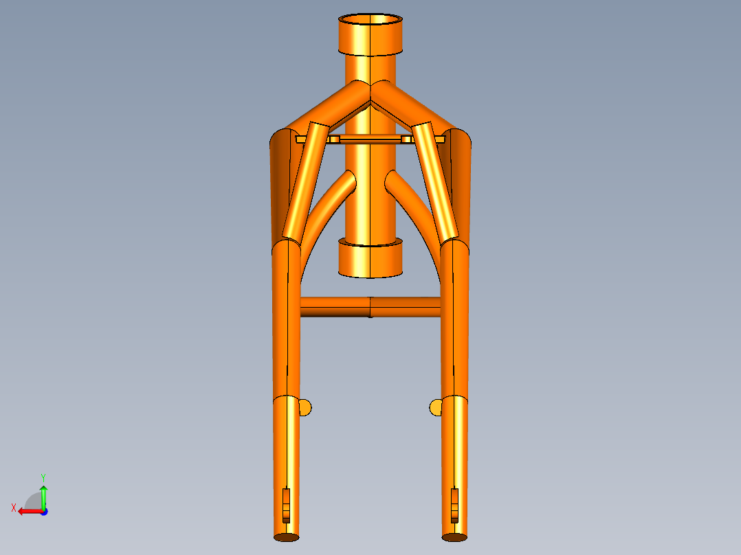 KTM Duke 390车架底盘后视图
