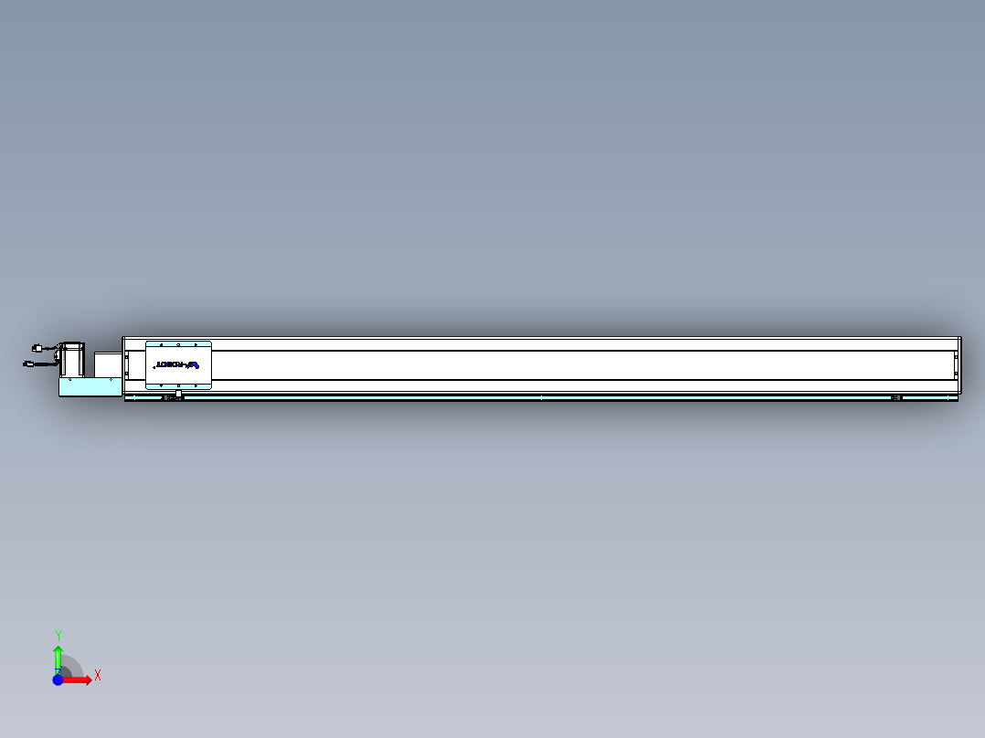 威洛博VBC同步带传动一无尘环境VBC14-L45-S1750-BL-ZP40-C3前视图