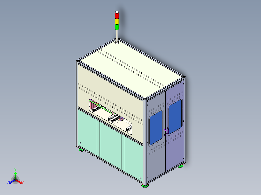 在线式SMT点胶机<span style='color: red'>3D</span>图纸 非标自动化机械三维