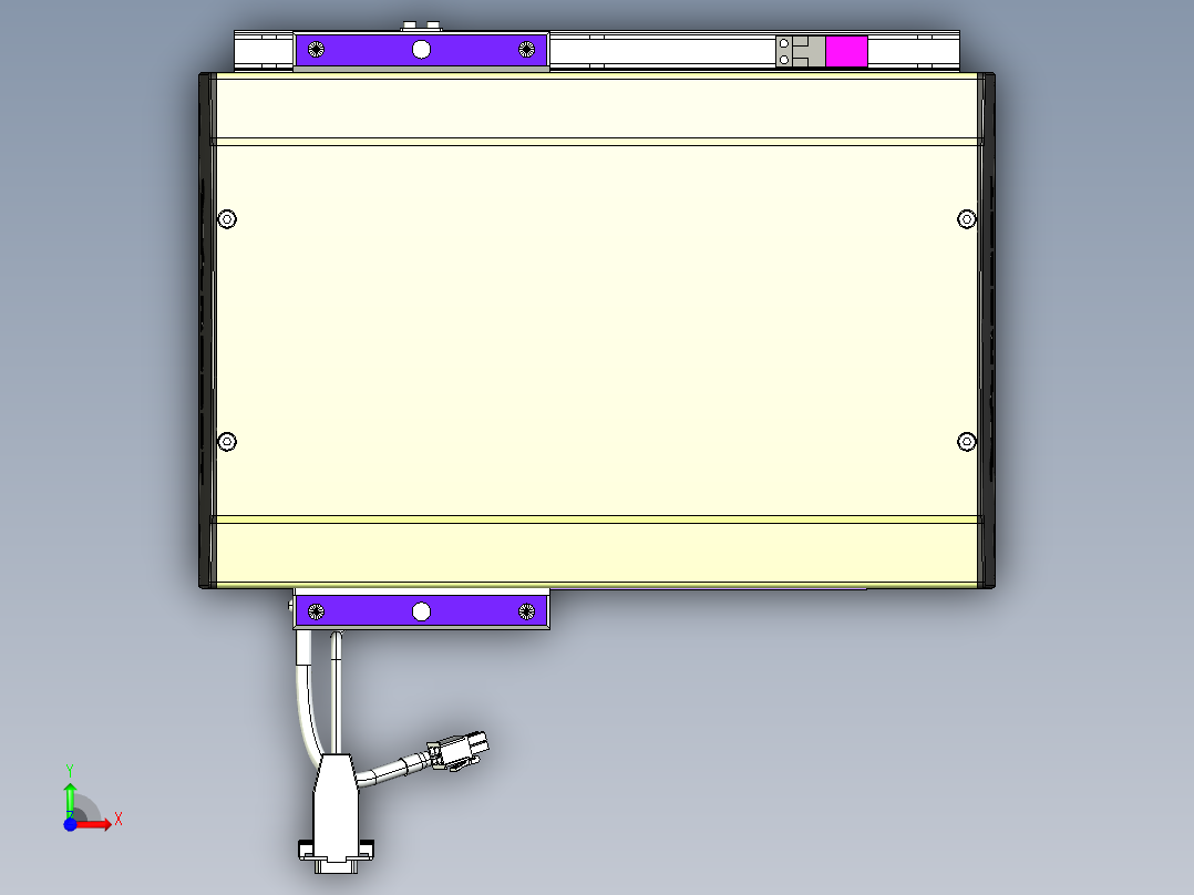 威洛博VL系列3d模型模组VL22H1Y-S150前视图
