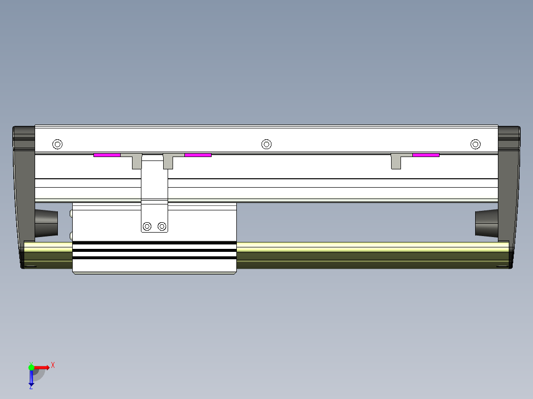 威洛博VL系列3d模型模组VL22H1Y-S150俯视图