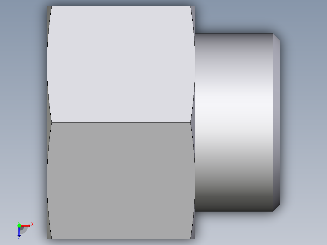 卡套式工业通用硬管接头EO_Swivel_connector_GAI30SMCFX俯视图