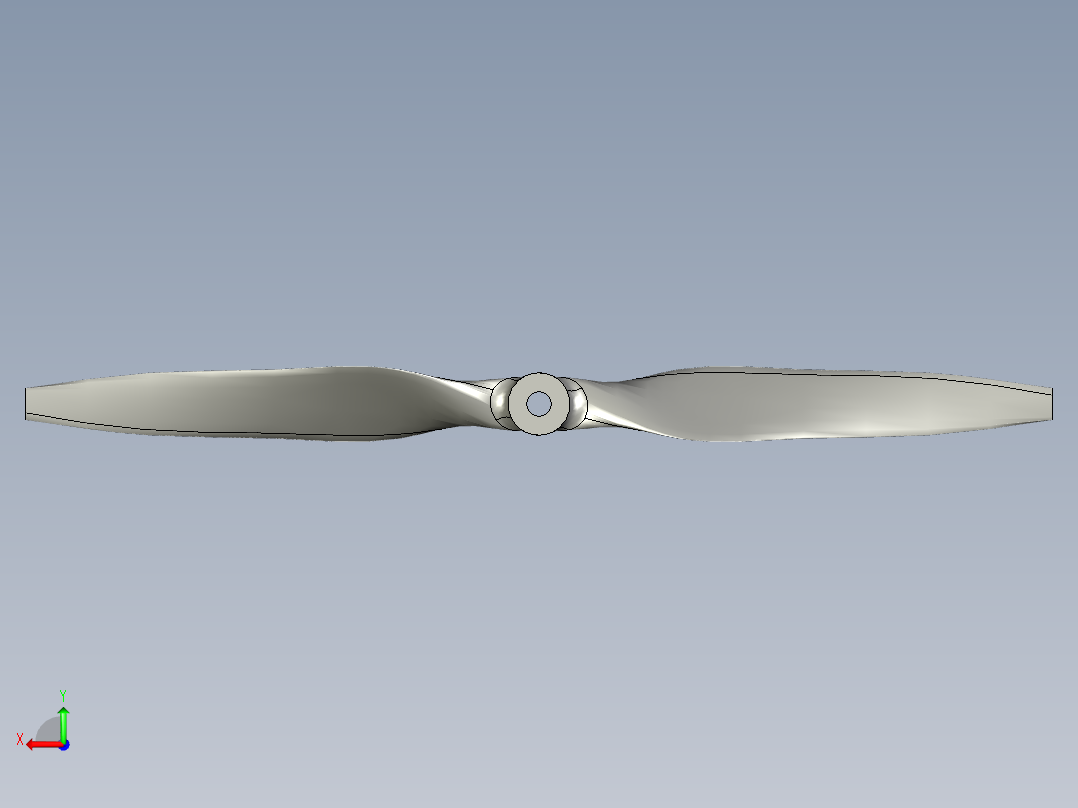 直径13英寸和4英寸螺旋桨后视图