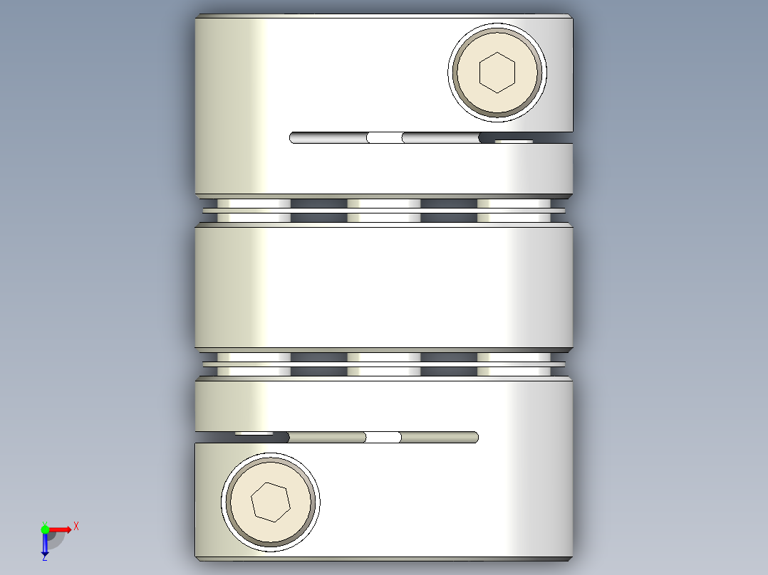 伺服挠性联轴器俯视图