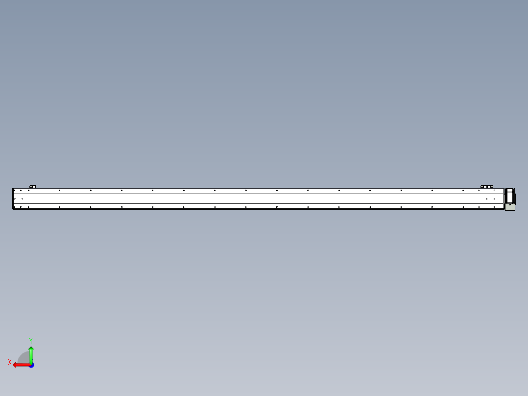 同步带滑台-半封闭B13H-L45-S2900-LD-P40-D3后视图