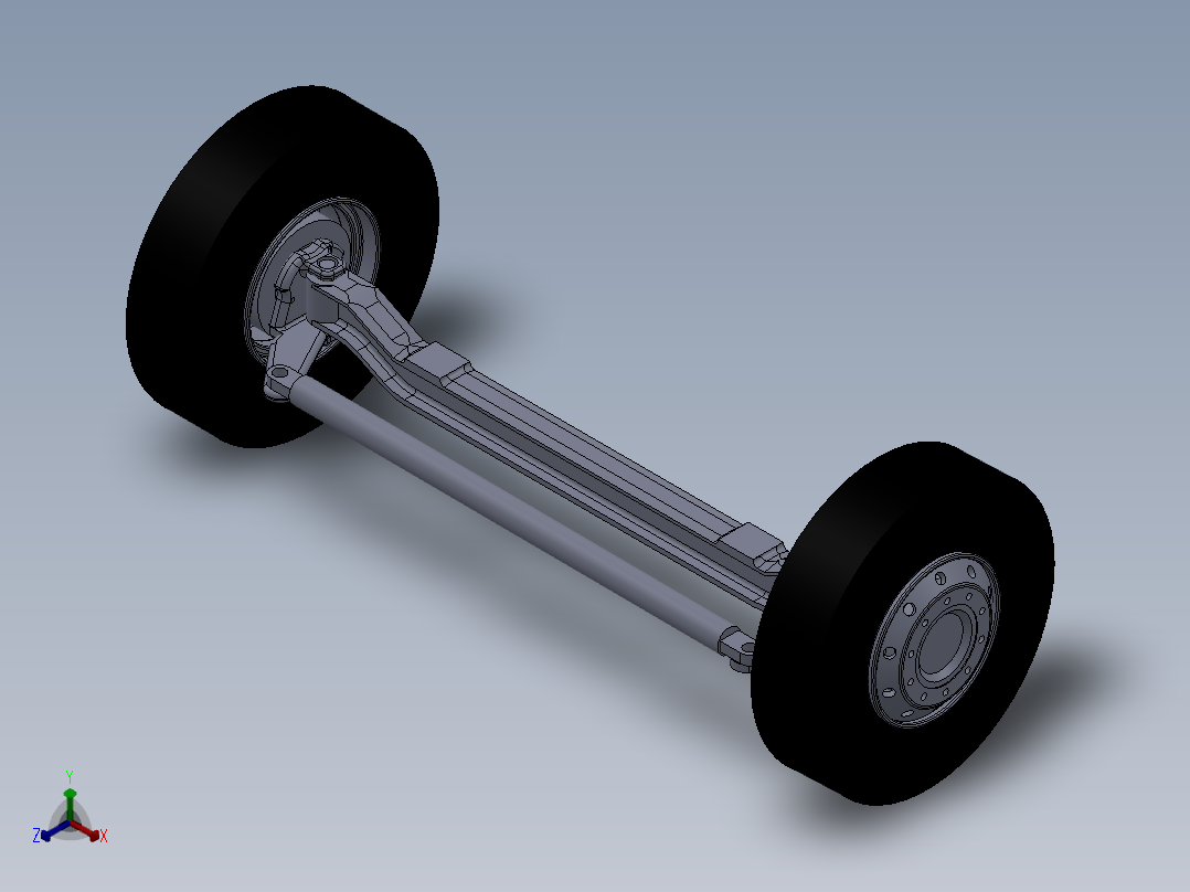 基于有限元分析的汽车转向支持桥设计【前驱转向桥】298965==250ku正等轴测图