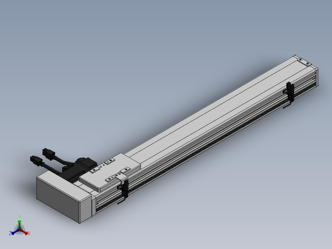 精密模组MY60-T10-450L-BR-P10B-C4-C正等轴测图